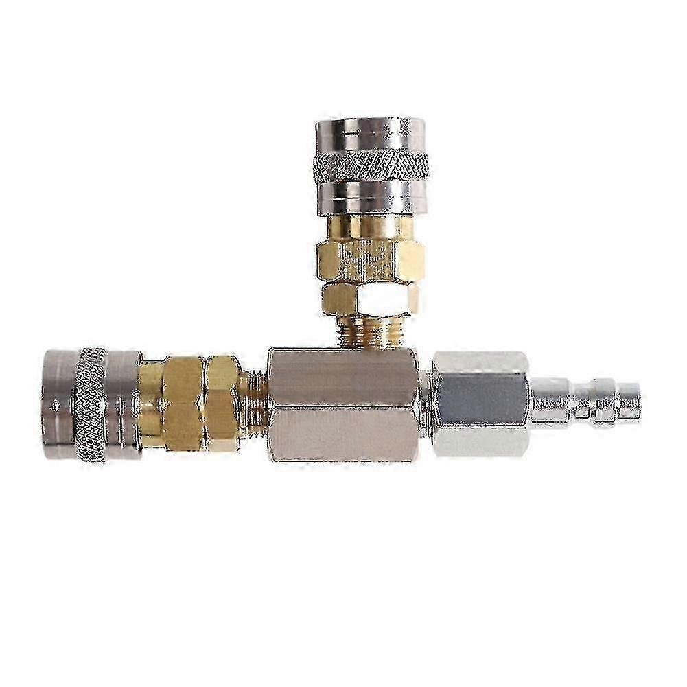 New Diving Custom - Dual / Triple Output Adapter L Shape With Quick Disconnect Coupler