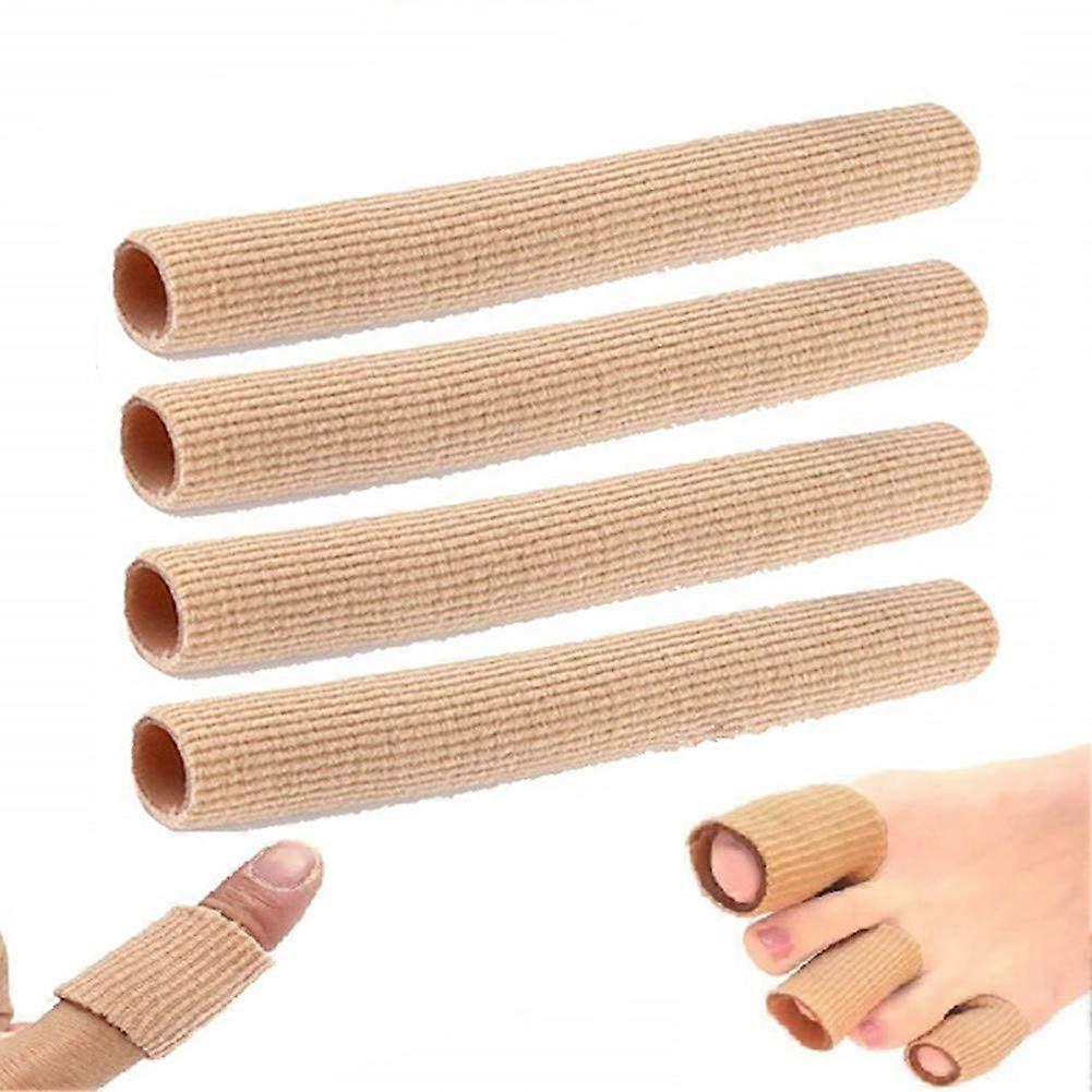 Gel Toe Caps 4-Pack, Size S 15x1.5 Cm, Toe Pads For Blisters Calluses, Finger Protection, Tube Bandage, Toe Separator