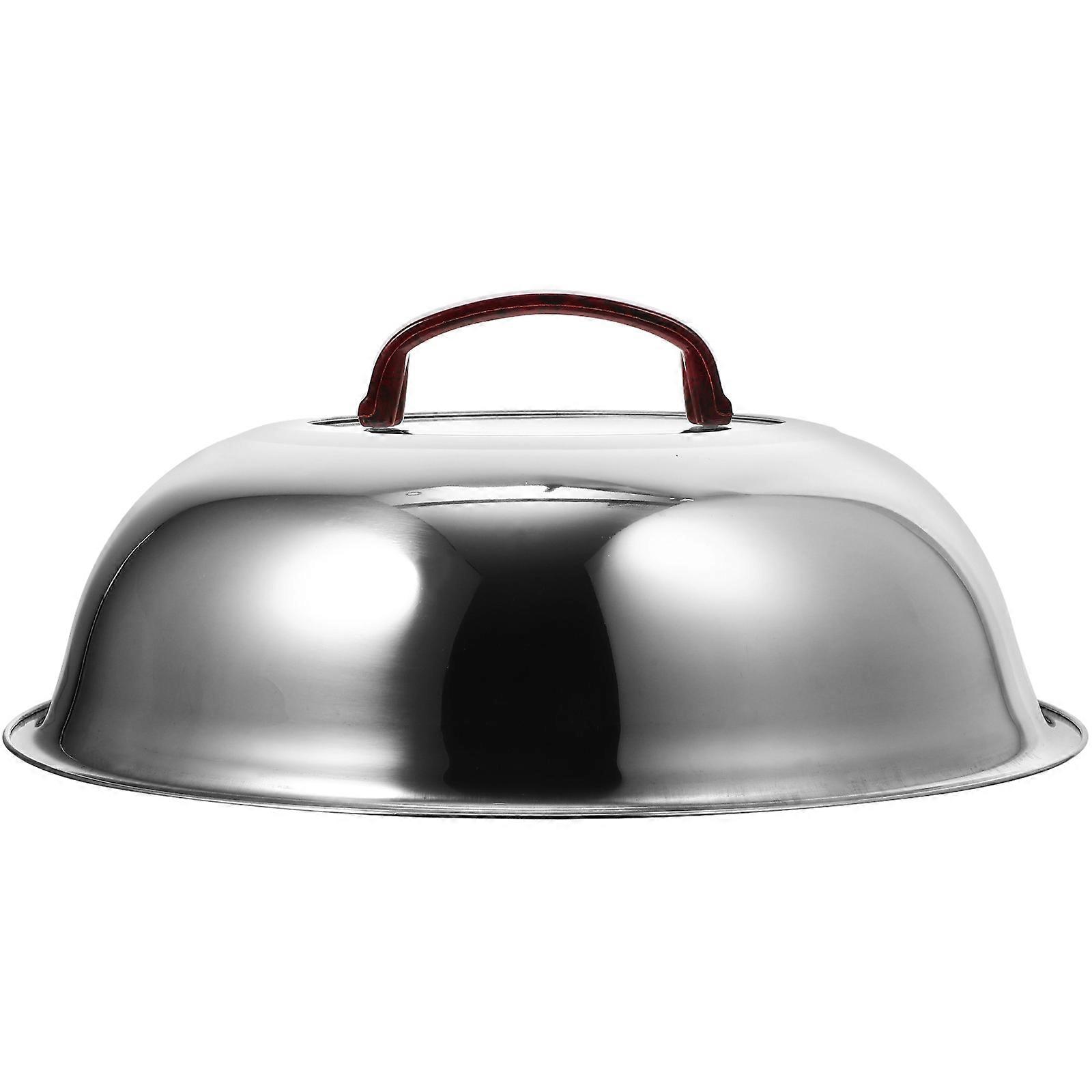 Stainless Steel Cookware Lid with Heat Resistant Handle – Pan Cover for Pots and Pans, Essential Kitchen Accessory
