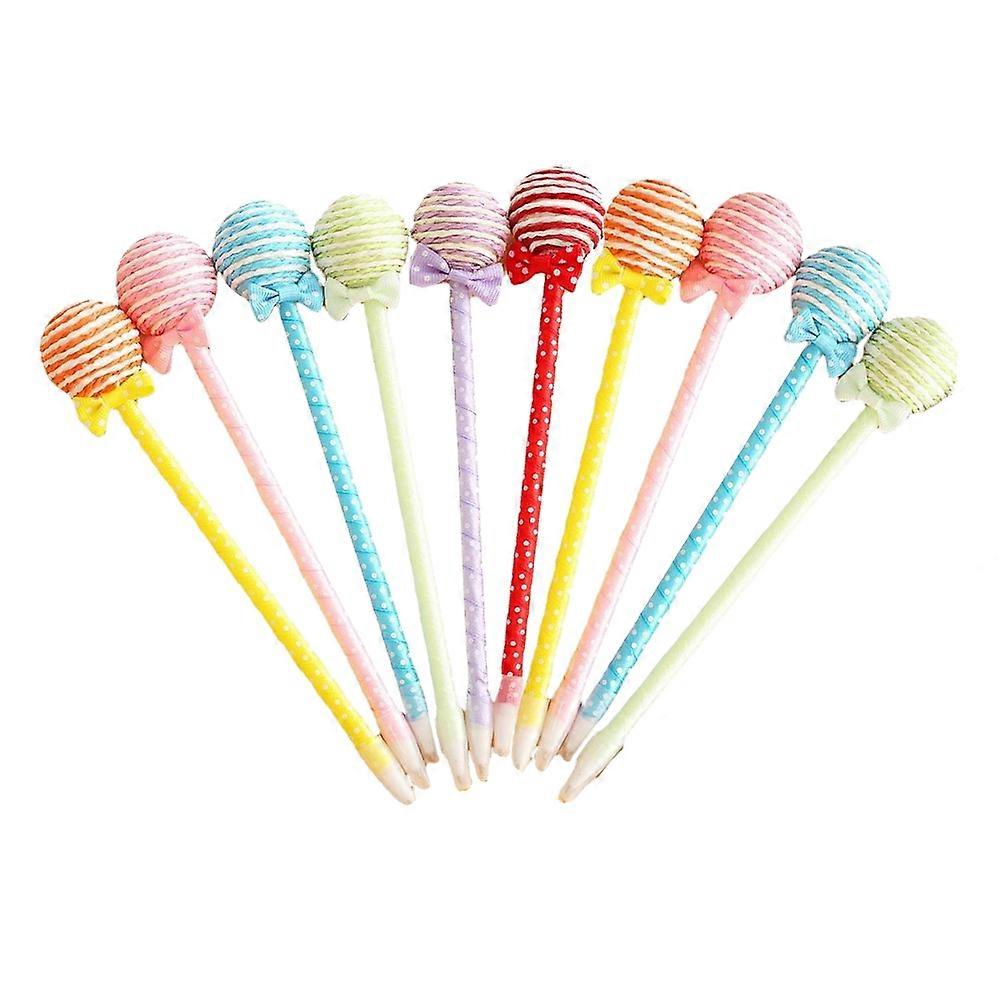 Glatte Schreibstifte Neuheit Schreibwaren Bogenform Kunststoff Material 10Pcs