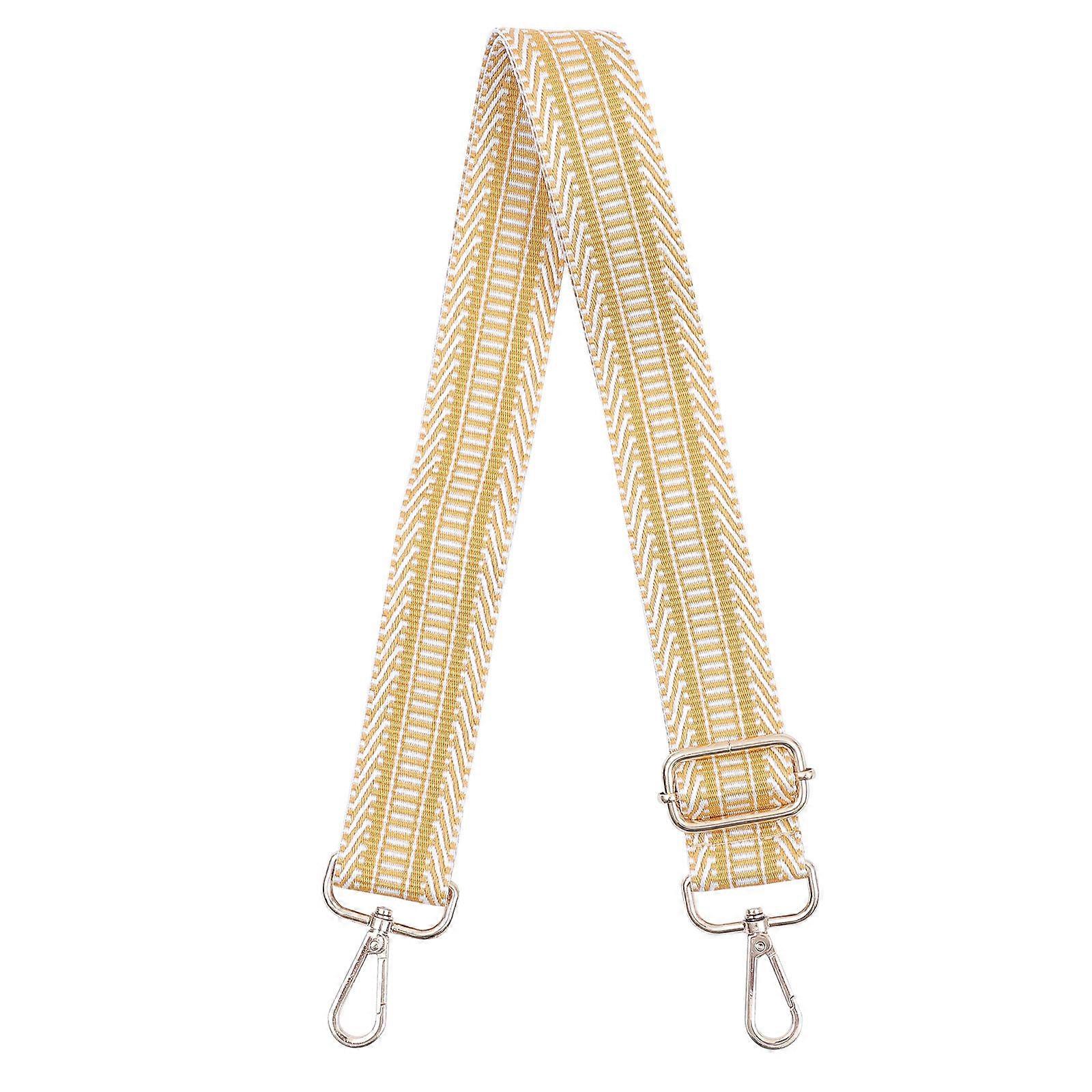 Adjustable Ethnic Style Purse Strap with Buckles for Handbag Crossbody Shoulder Carry Decoration Replacement Belt