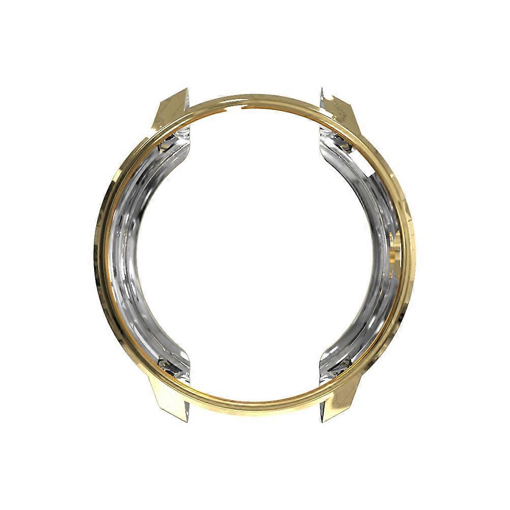 Flexible TPU Watch Case with Precise Cutouts, Scratch Resistant, Easy Access to Controls, Elegant Protective Cover for Daily Use Golden