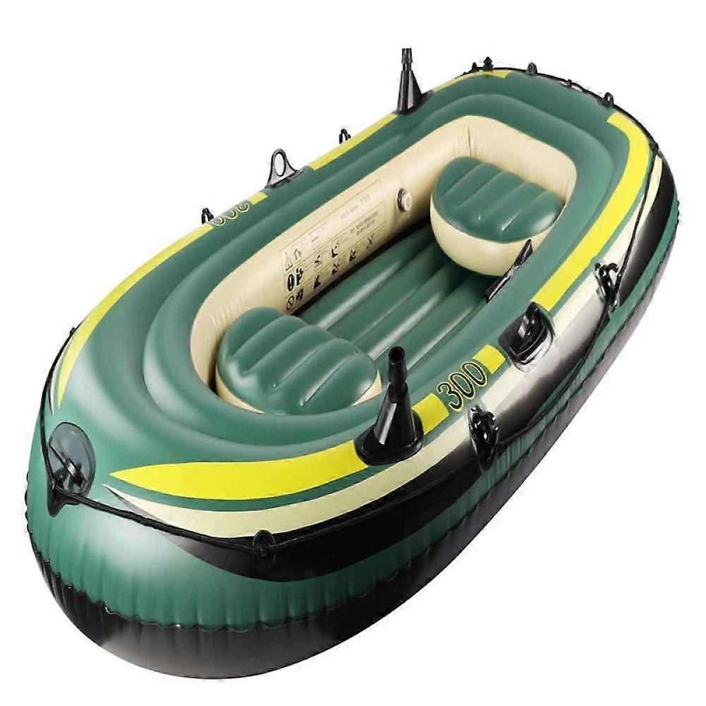 Inflatable Boat, Kayak, 2Person Material Canoe Kayak Inflatable Dinghy, Thick, Foldable Dinghy, Fishing Boat