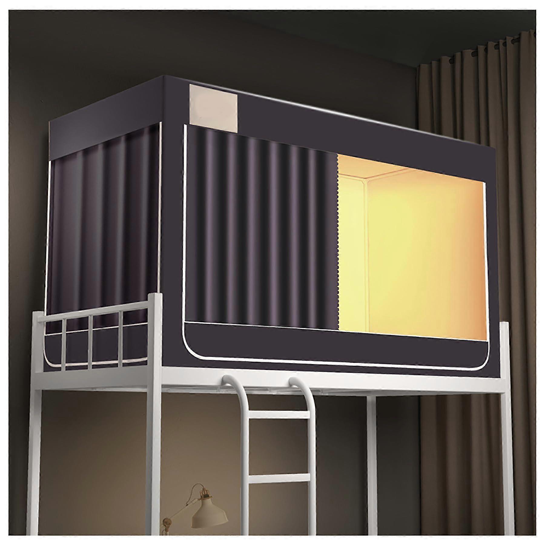 Bunk Bed Tent – Blackout Curtains for Simple Room Decoration, Upgrade in Children's and Youth Dormitory S Gray