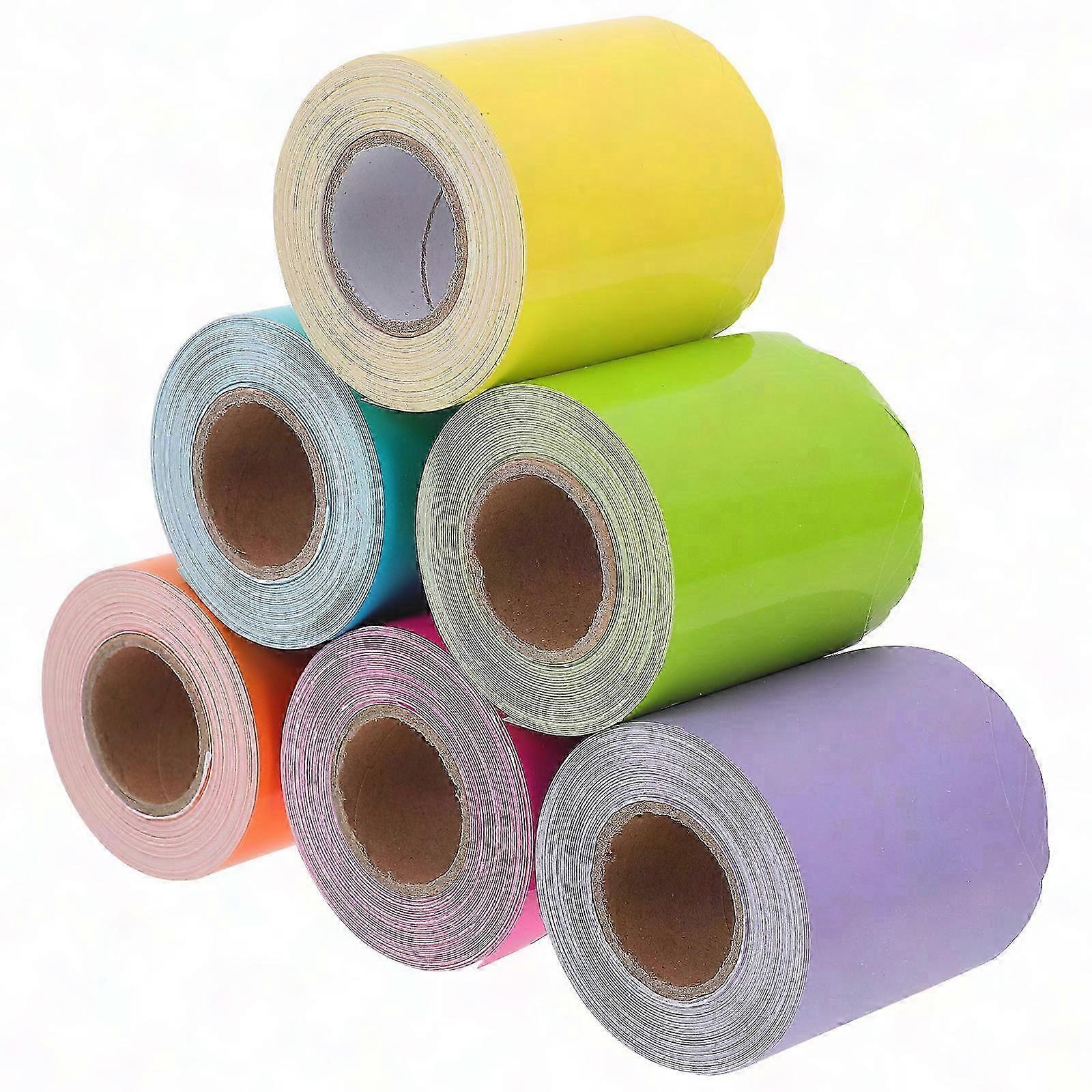 Colorful Bulletin Board Border Trim for Classroom Office Decoration - 6 Rolls for Teachers & Students