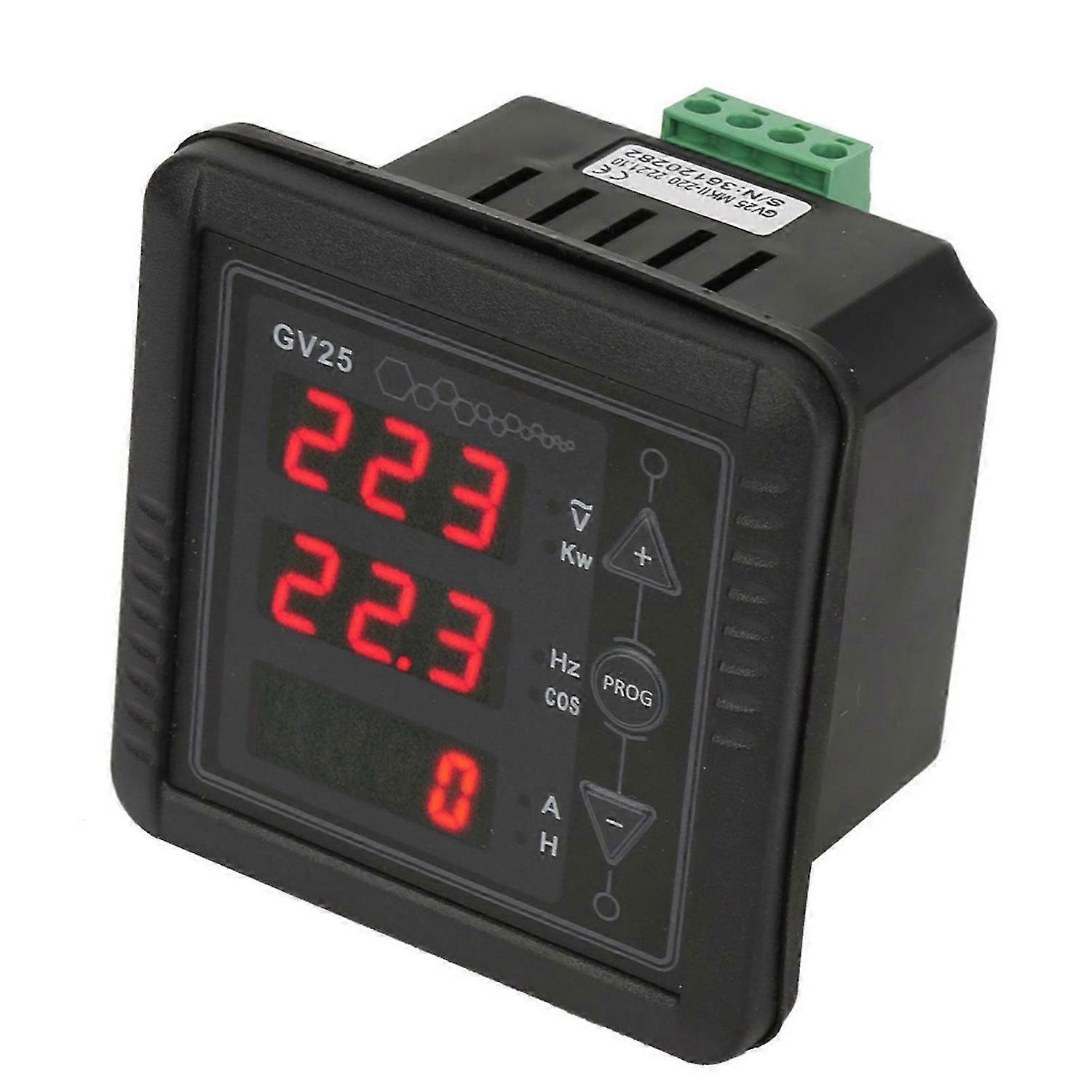 GV25 MK2 Generator Digital Meter Voltage Current Frequency Tester Panel 110/220V System