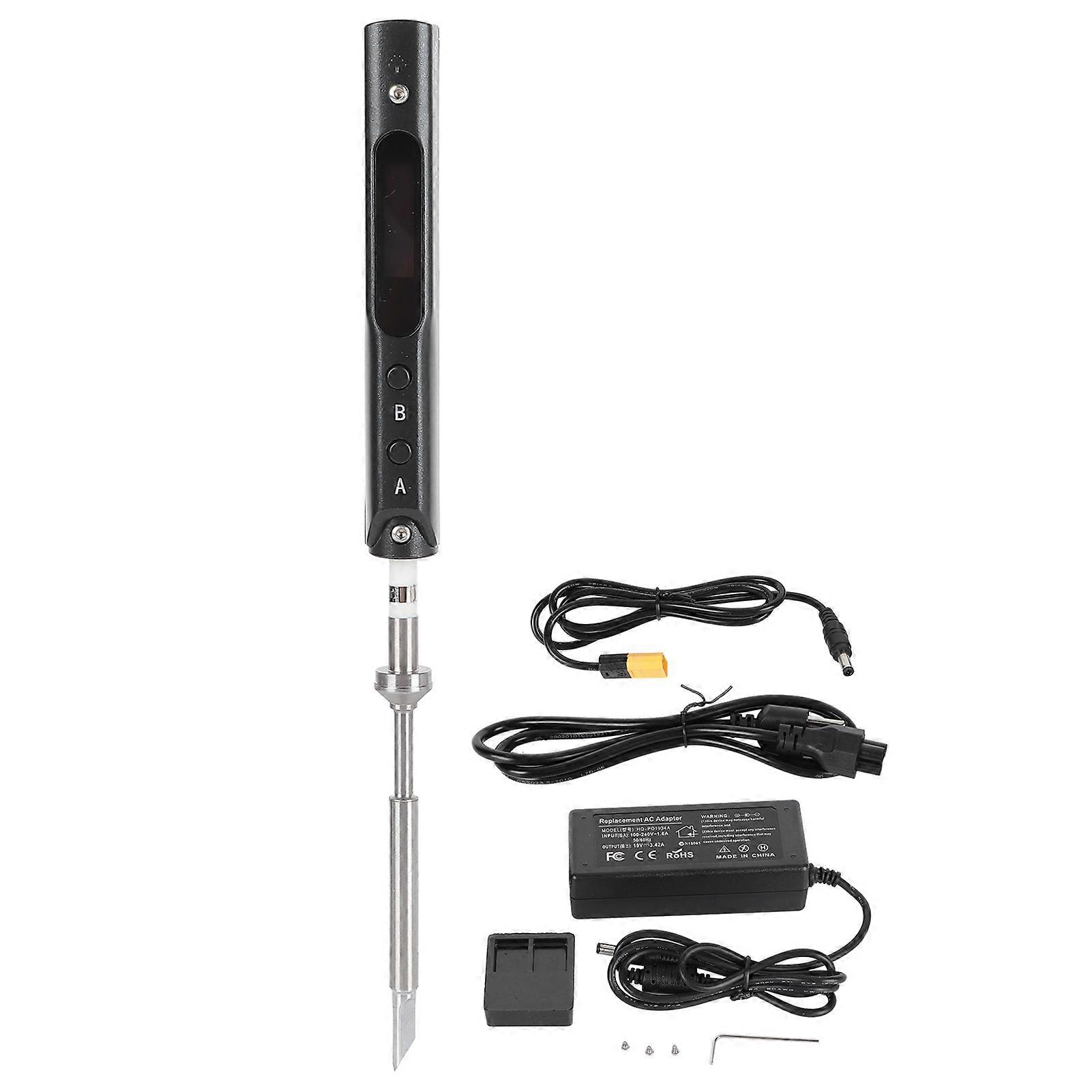 Soldering Iron Station Kit OverVoltage Warning with Adaptor Welding Tools