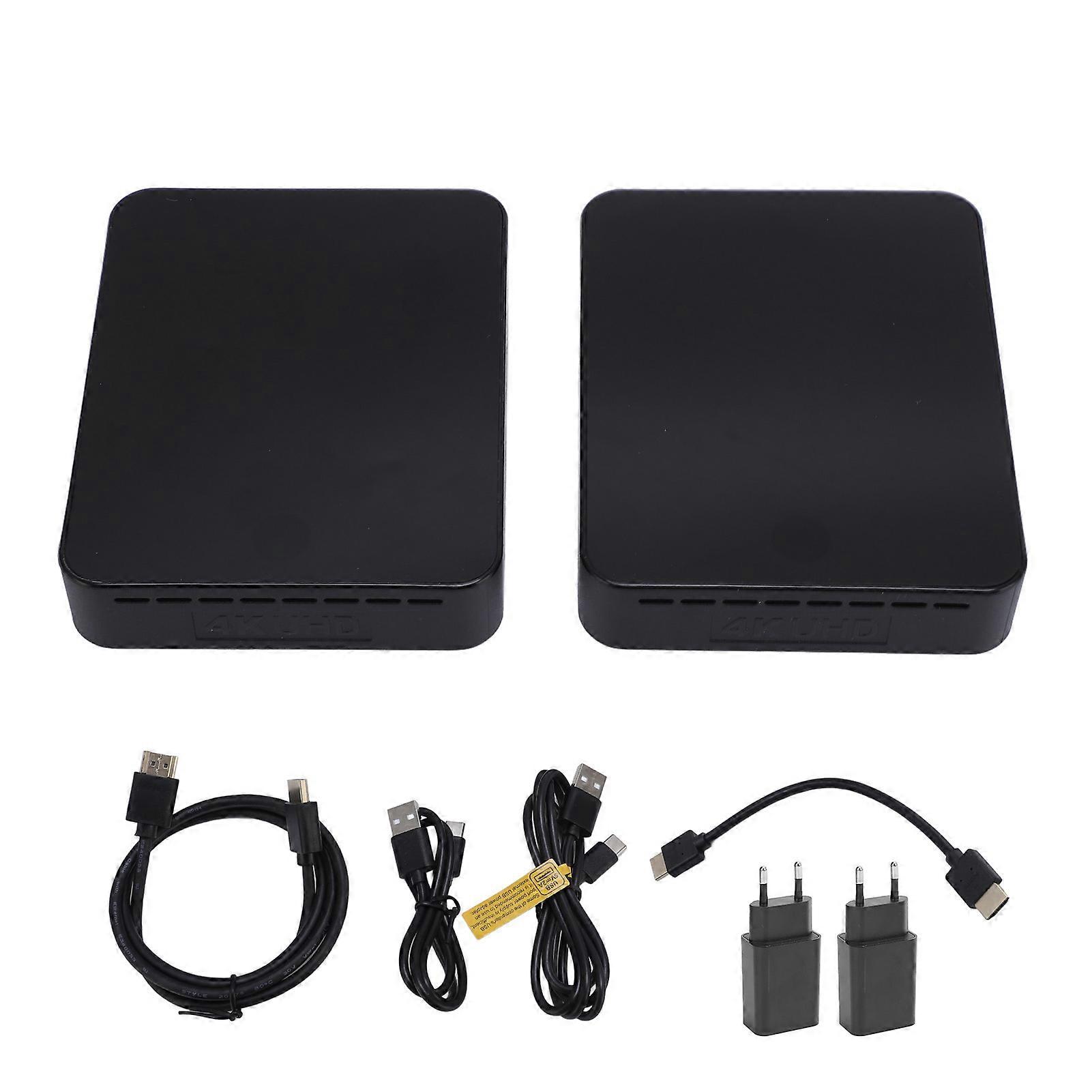 Wireless HD Extender 60M Range - 2.4G/5G Transmitter & Receiver, Plug & Play, EU Plug