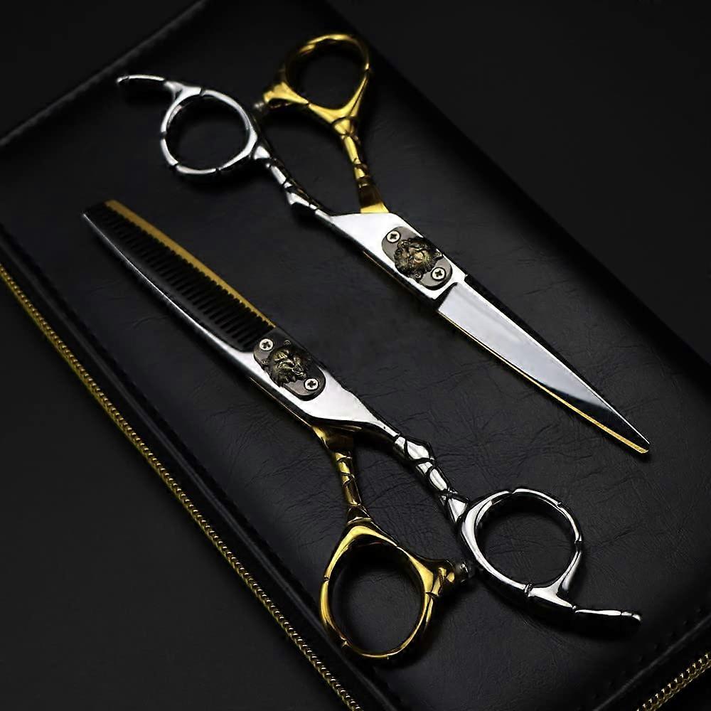 Professional Hair Cutting Scissors Set with Clippers, Ultra Sharp Blades, Ergonomic Handle