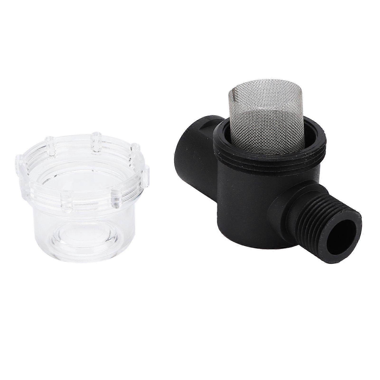 Water Pump Strainer 50 Mesh Stainless Steel Filter Screen with 1/2in TwistOn Pipe for RV