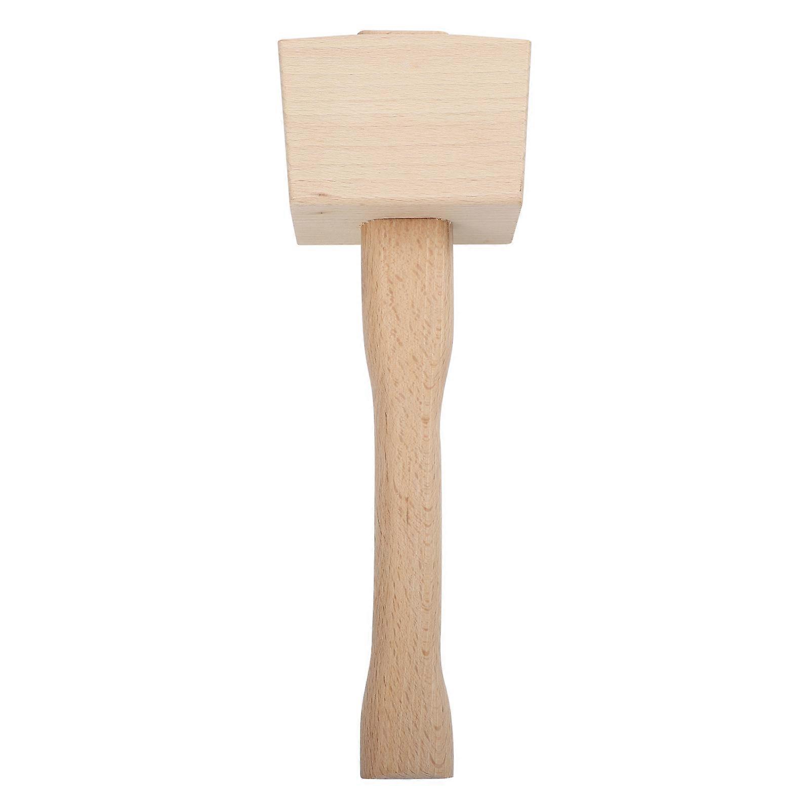 Carpenter Beech Hammer Practical Woodworking Tool Carpentry DIY Projects Knocking Wooden Pieces 24.00X8.00X4.50CM 1Pcs