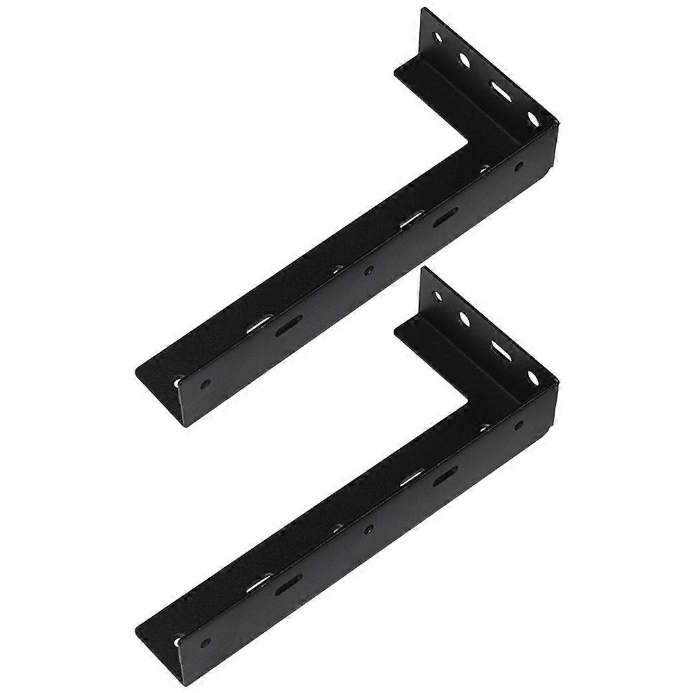 Mounting Brackets Wall Mounted Shelf Support For Workshop Cold Rolled Steel Triangle Shape 2Pcs