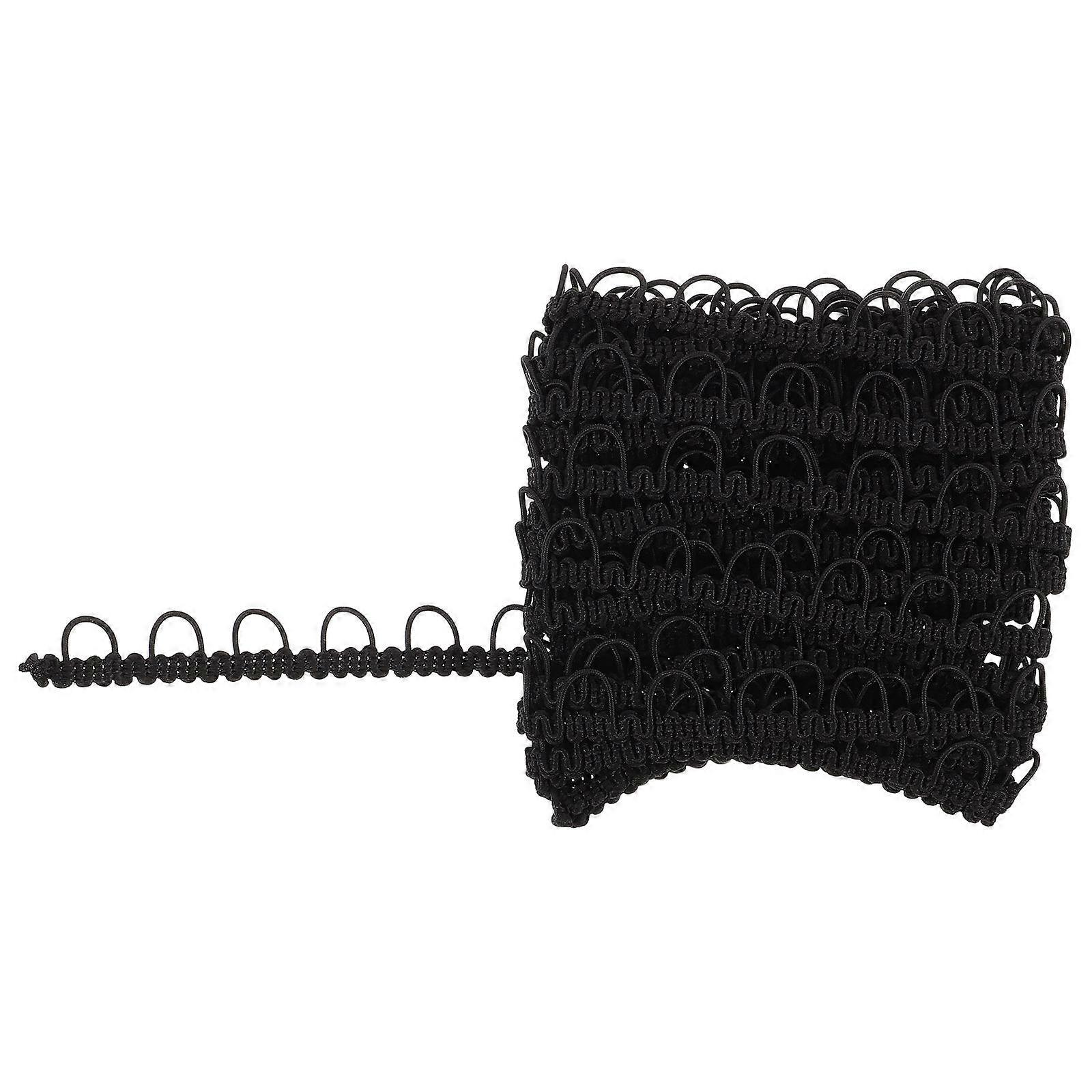 Stretchy U Shaped Buttonhole Trim for DIY Crafts, Garments & Costume Embellishments – Versatile Elastic Sewing Decorative Design