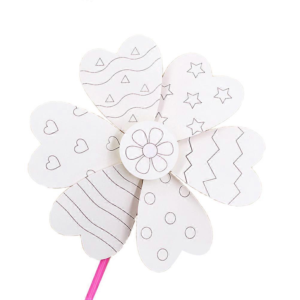 DIY Blank Paper Windmills for Kids Play White Color 1 Set of 10pcs Perfect Size