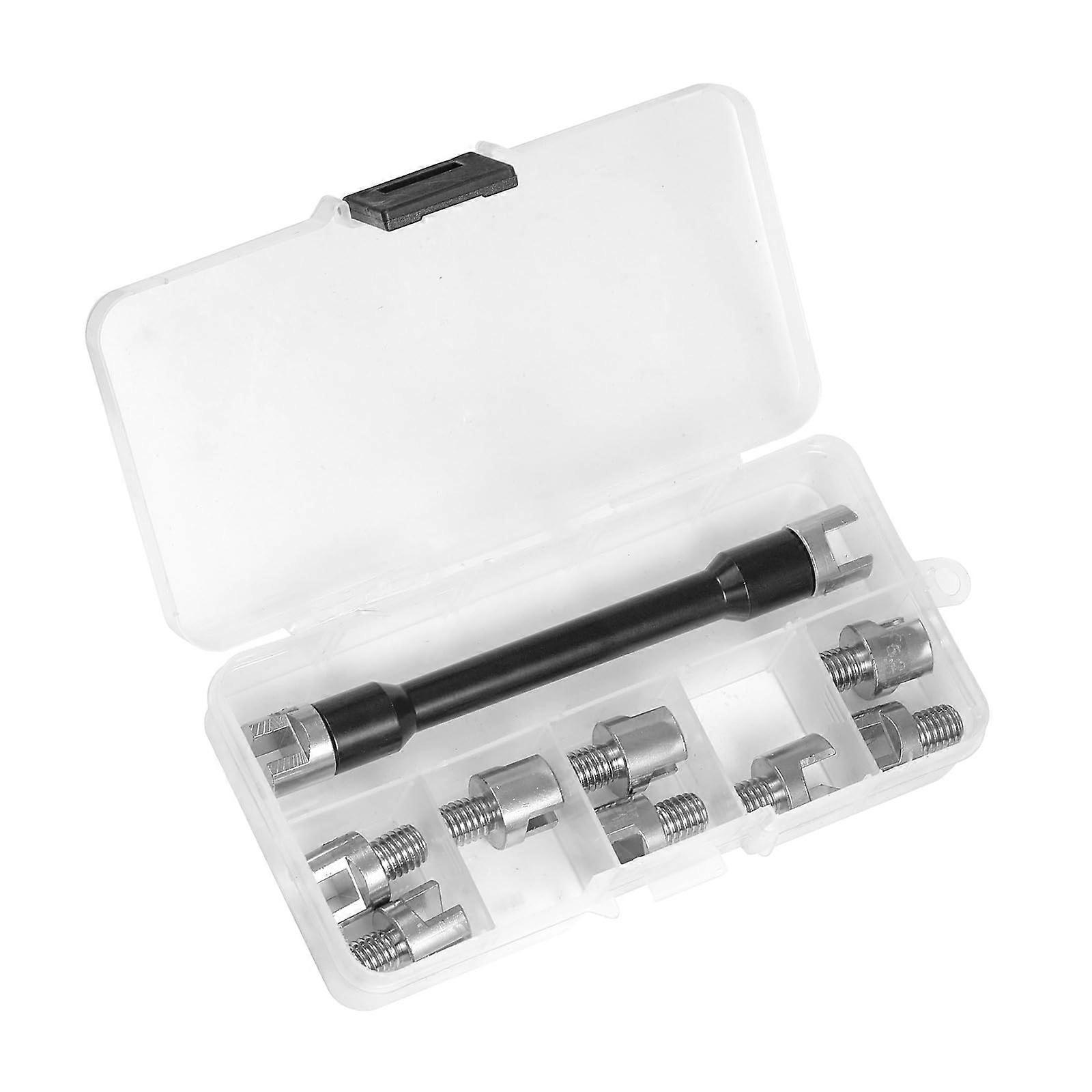 Dirt Bike and Motorcycle Wrench Tool Set, Adjustable Spanner with 10 Hardened Tips, Size 5.0mm to 6.8mm