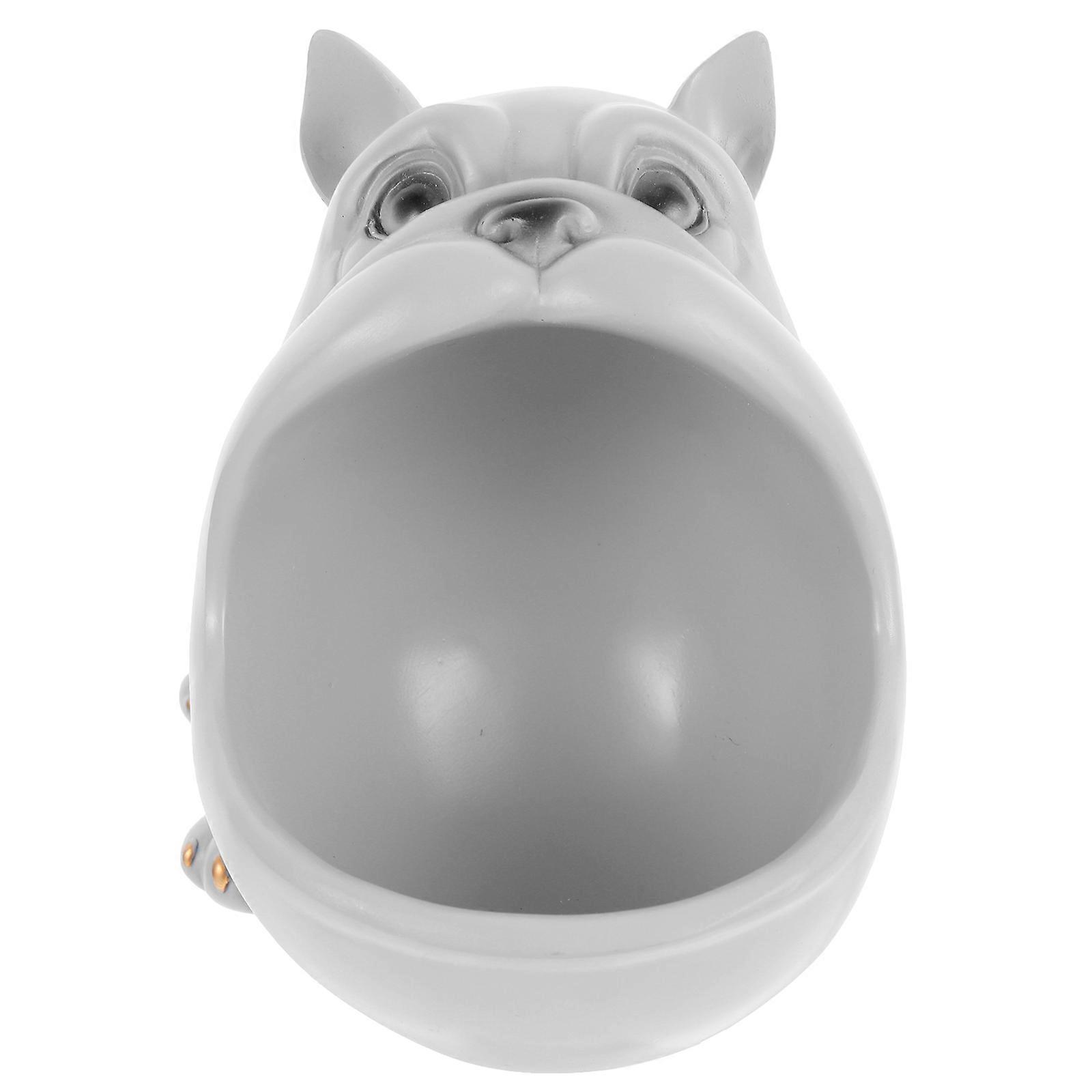 It sounds like you're looking to refine or understand the product description for a **grey resin animal shaped key organizer** that also functions as