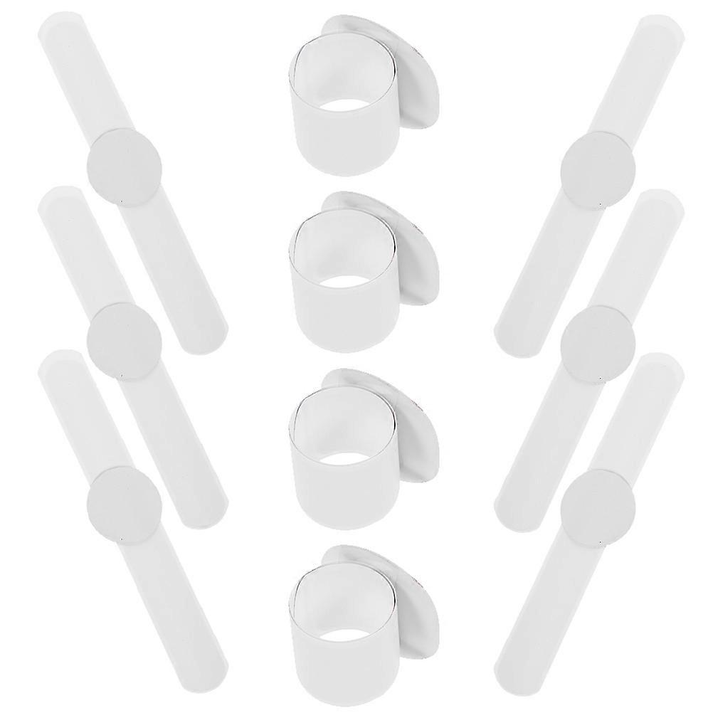 Party Slap Bracelets White Wristbands Fun Style Gatherings 10Pcs