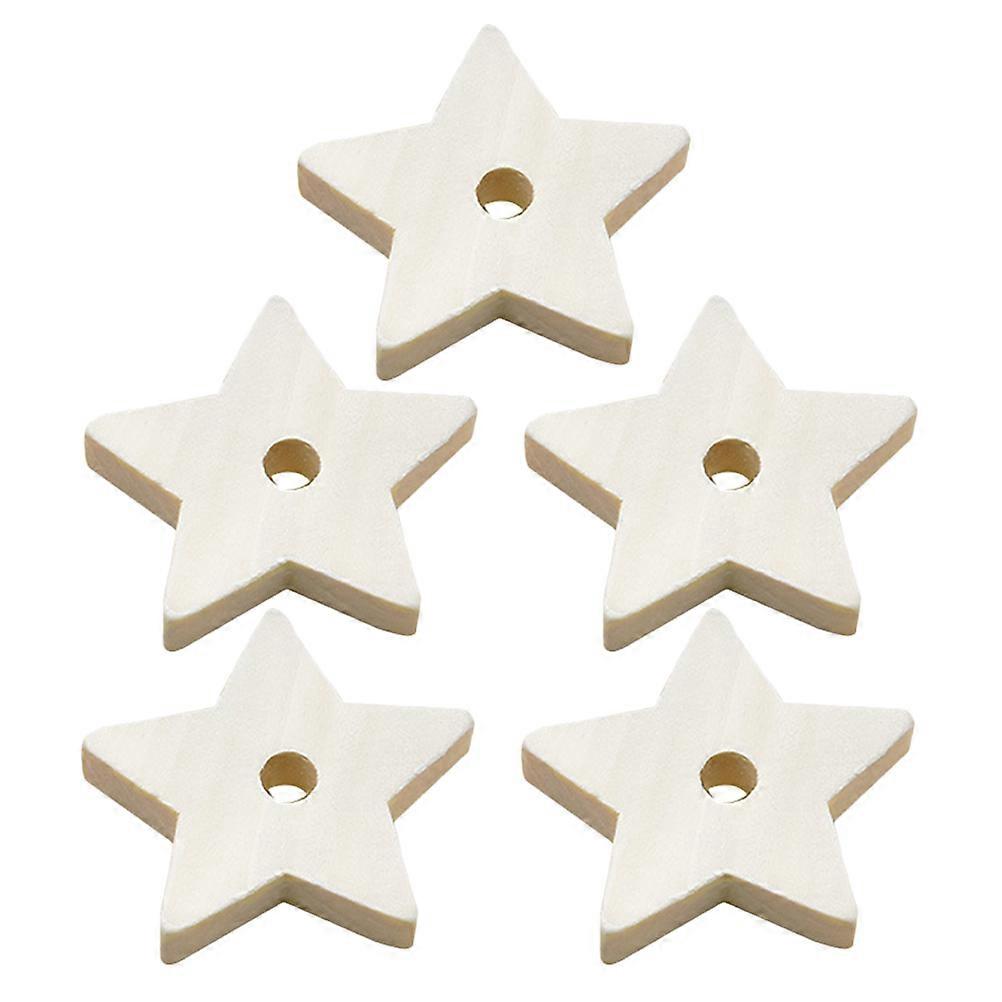 Beige Bird Chewing Toy for Parrots and Parakeets Creative Hanging Toy Made of Wood 5pcs Set