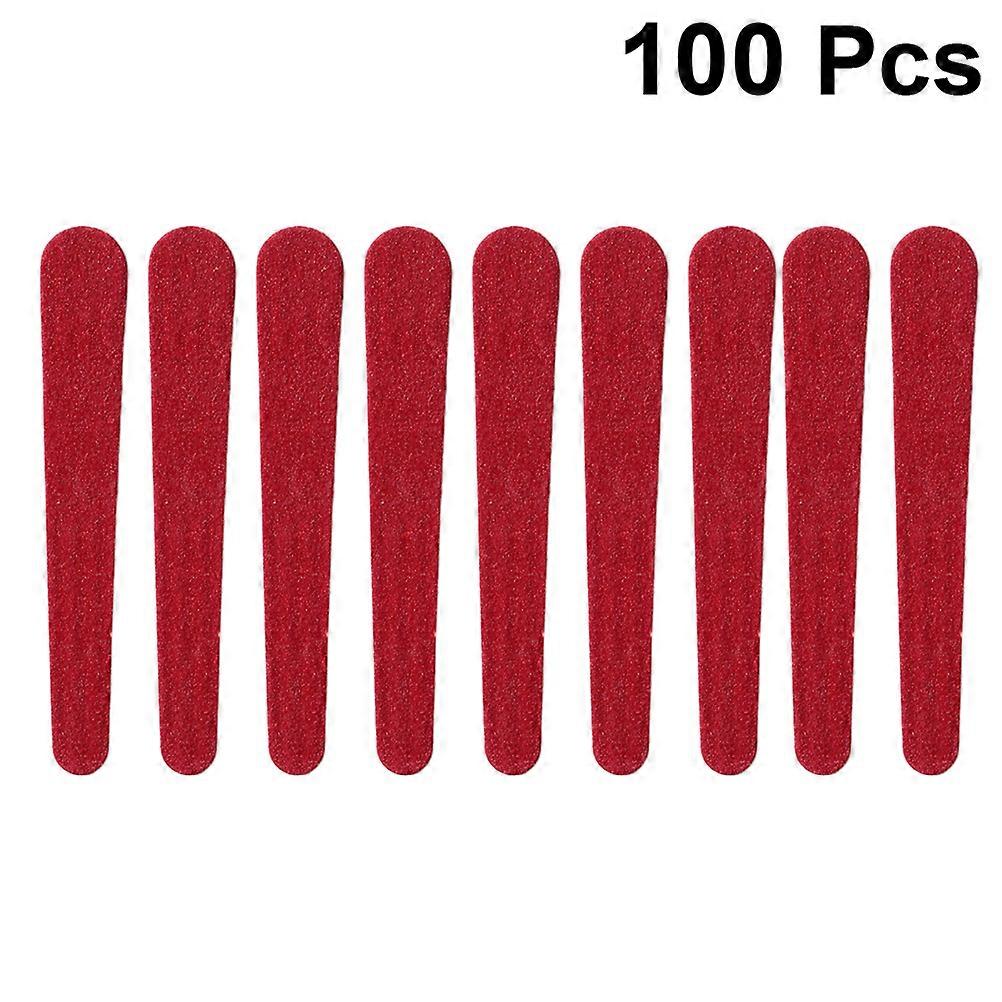 Nail Sanding Block for Polishing Use Must Have Nail Art Tool Portable and Unique Design Red Plastic 100pcs