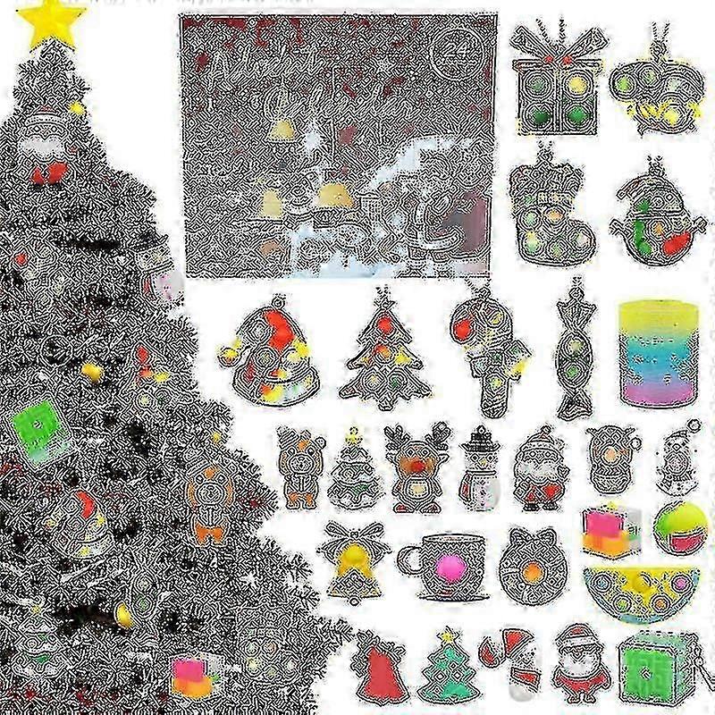 2024 Advent Calendar Fidget Toys Christmas Countdown Blind Box 24 Days Xmas Countdown Gifts For Kids 2025