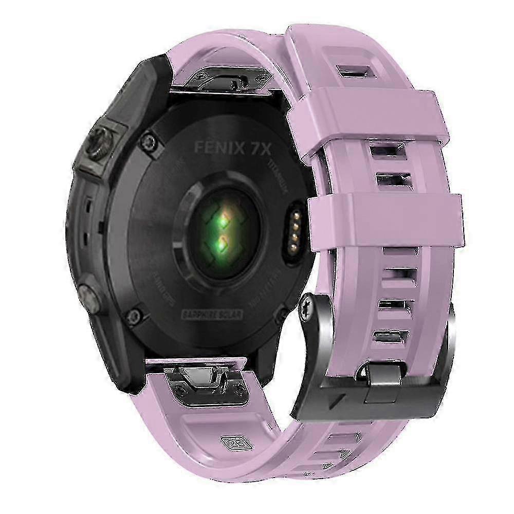 2025 For Garmin Tactix 7 Pro/fenix 7x/fenix 6x Pro Silicone Watch Strap 26mm Wrist Band With Buckle