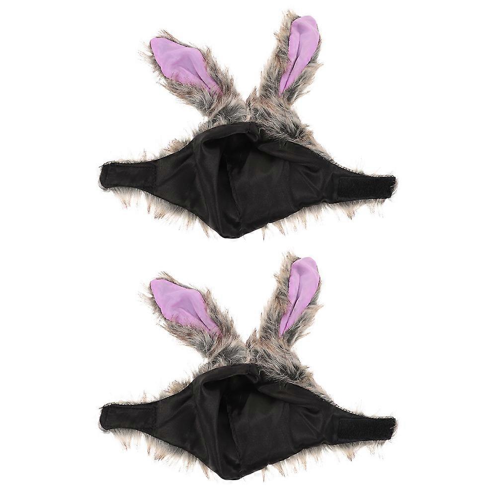 2Set Rabbit Shape Pet Hat Perfect For Halloween Parties 10x10x25CM For Dogs And Cats
