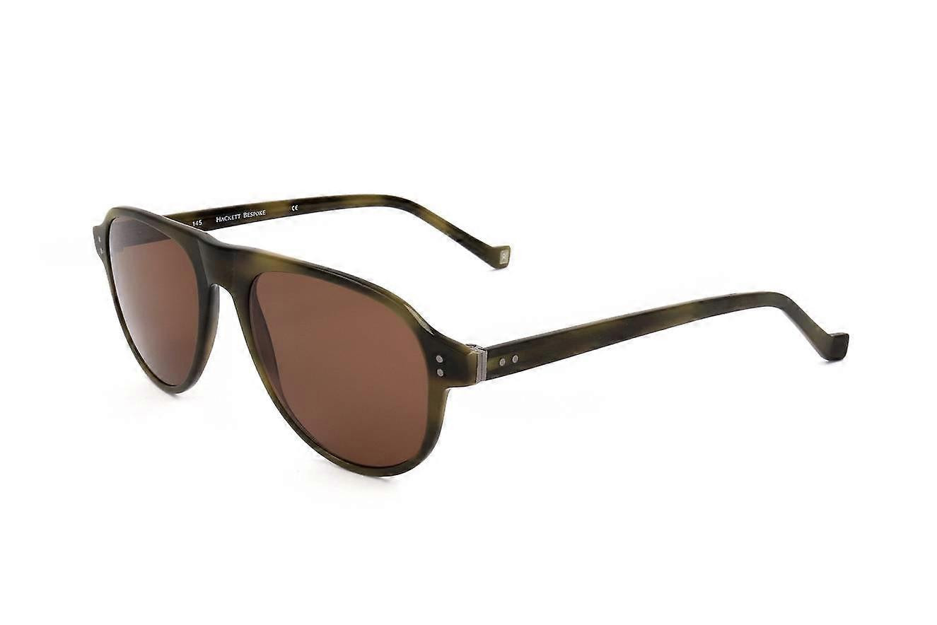 Sunglasses Hackett Bespoke HEB203 529 OLIVE HORN 52/19/145 MAN