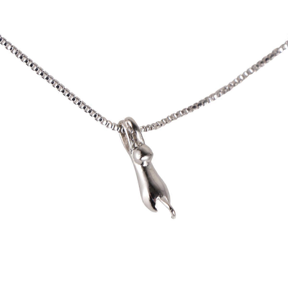 Charming Kitten Charm Necklace For Women In Silver Color Perfect For Valentine's Day And Mother's Day 1Pcs