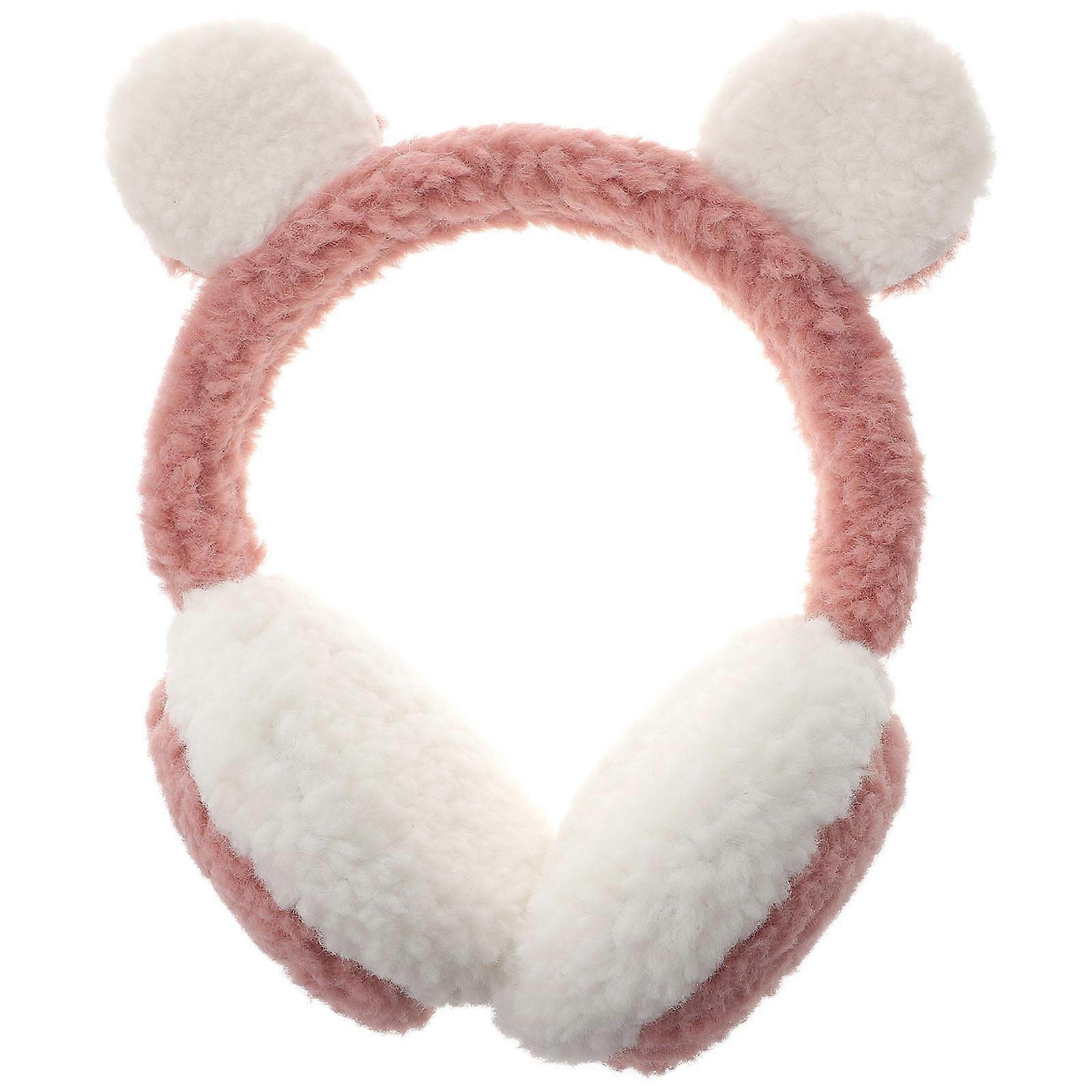 Earmuffs for Winter Ear Warming Made of Plush and Plastic Lightweight Comfortable and Adorable 3.5 Inches