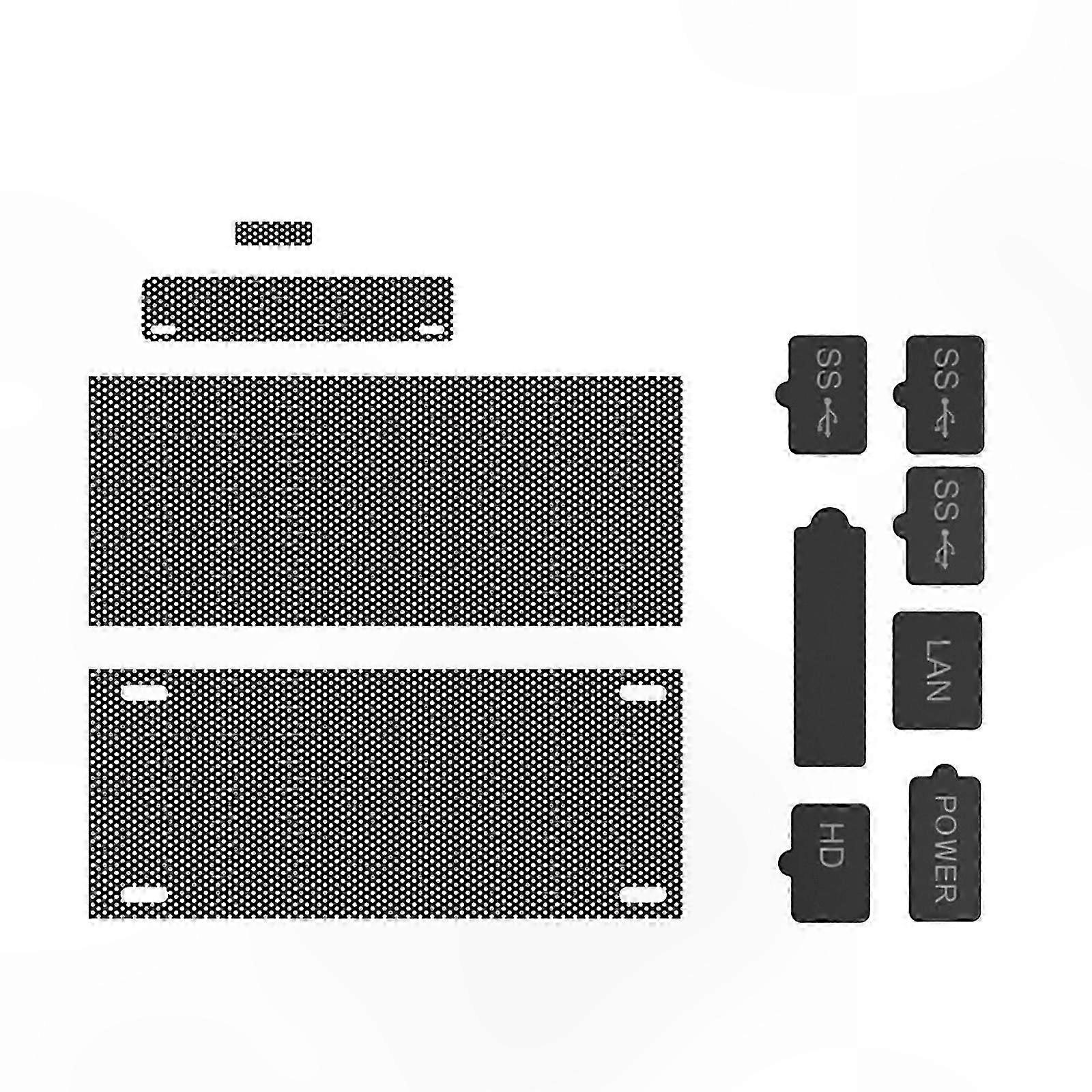 11Pcs Host Dust Plug Game Console Dirt Filters Kit Silicone Plug Mesh Filter Covers TYX-0669 Comaptible with XB Series S
