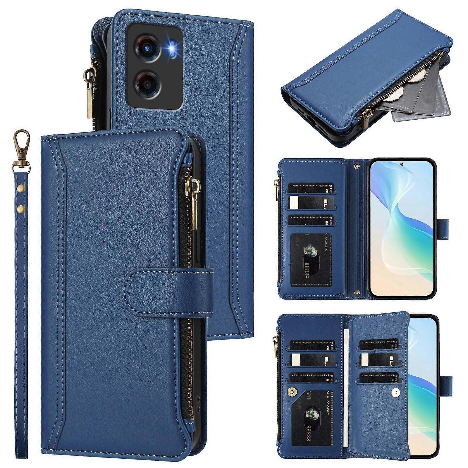 Card Slots PU Case For Motorola Moto G05 / E15