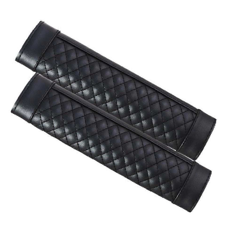 Car Seat Belt Pad For Suzuki Celerio 2008 AB Anti Strangulation Protectors Strap Cushion Black 2 Pieces