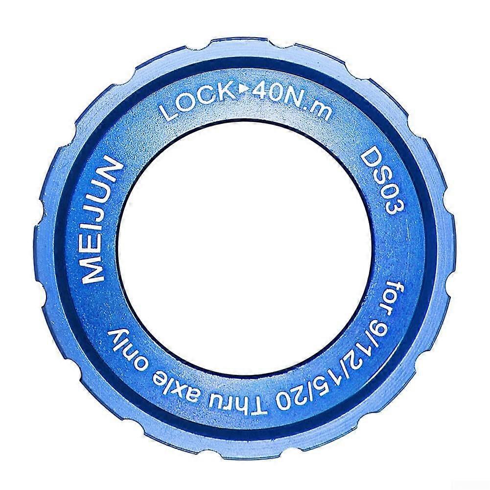 Center Lock disc brake cover, compatible with multiple quickrelease axle sizes for a customized fit (blue)