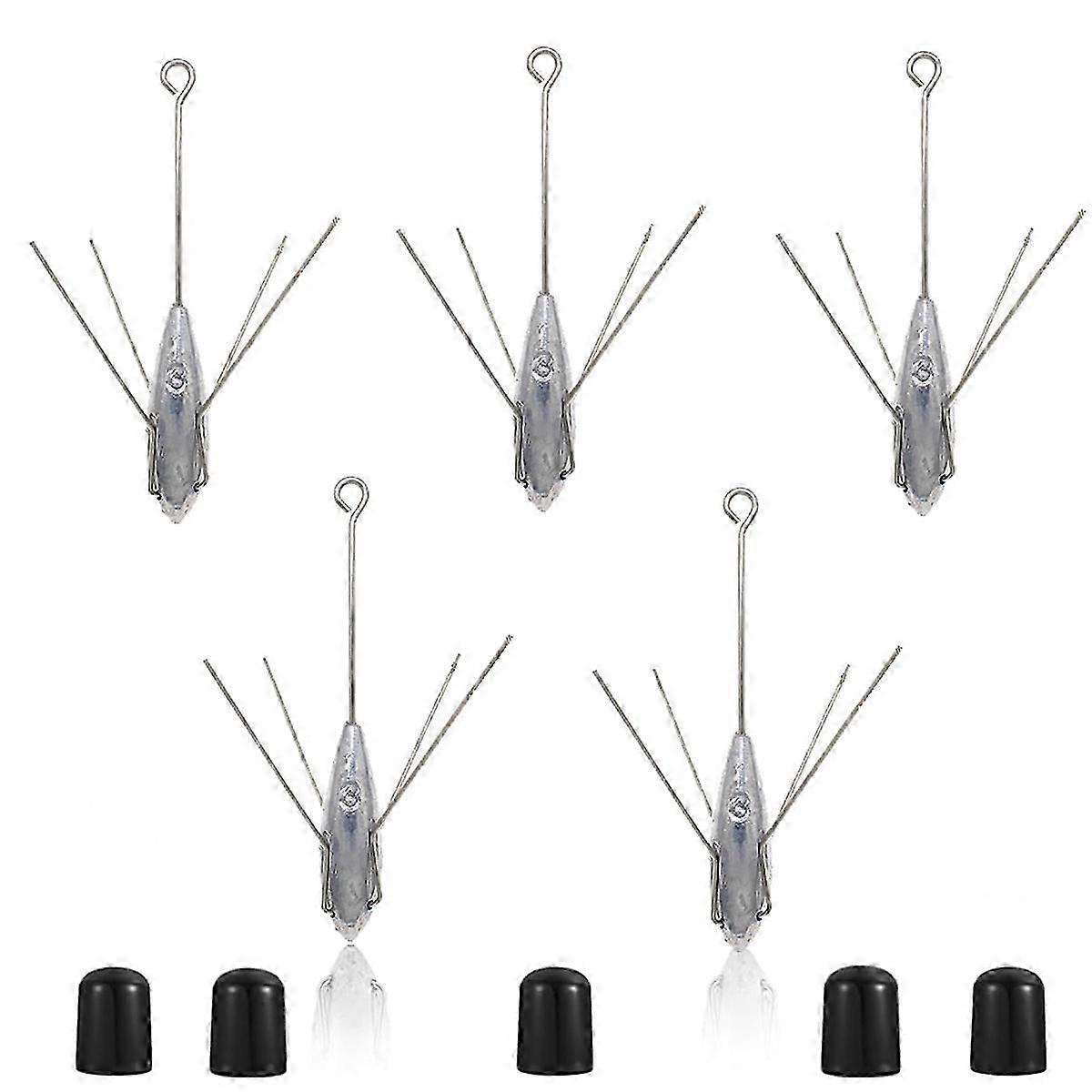 5 buc Sputnik Sinker Echipament de pescuit cu coadă lungă, 3.0 uncii