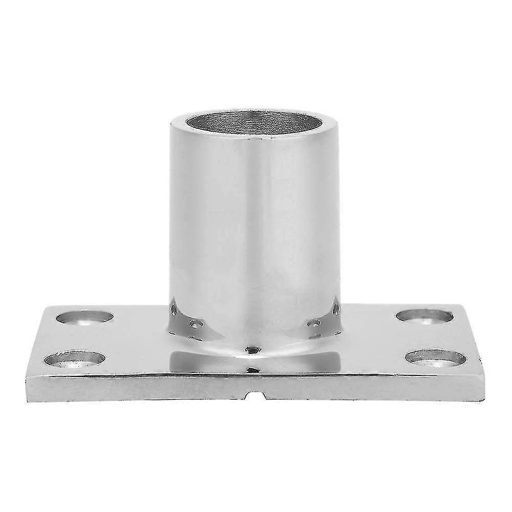 316 Stainless Steel Rectangular Boat Rail Mount with 90 Degree Handrail Base - Durable Marine Accessory for Secure Installation