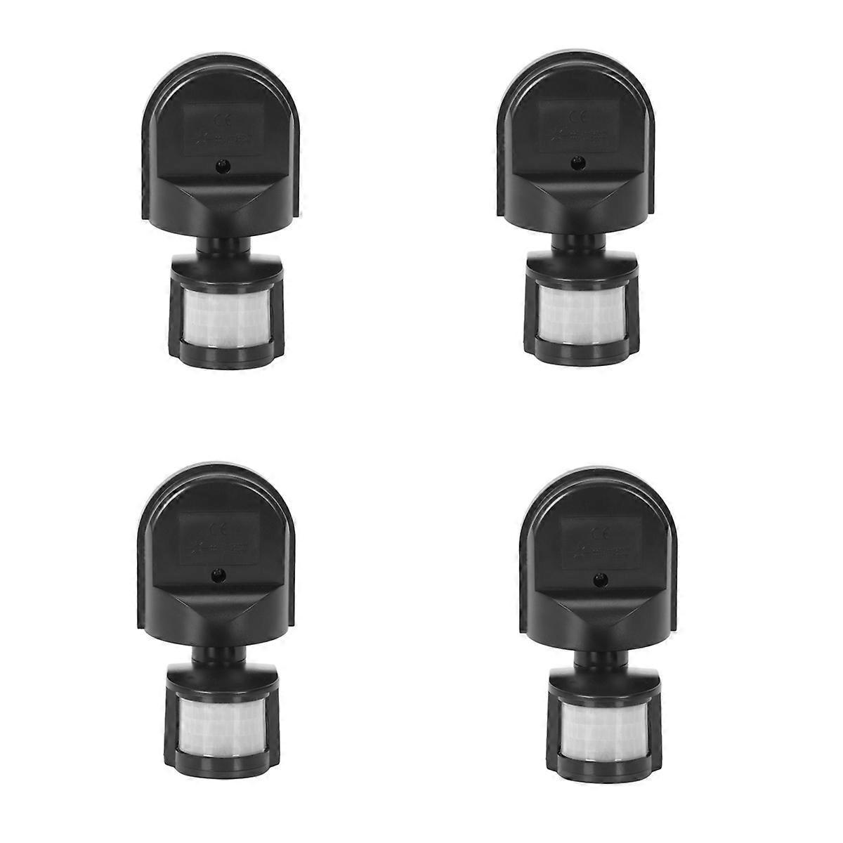 4X Ac110V-240V Outdoor Pir Motion Sensor Switch Wall Light Lamp 180 Degree Sensor Detector Pir Motio