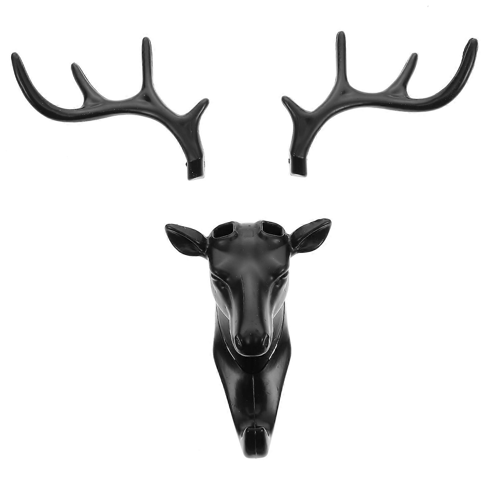 Creative Deer Head Wall Hook Decorative Storage Hook 1Set