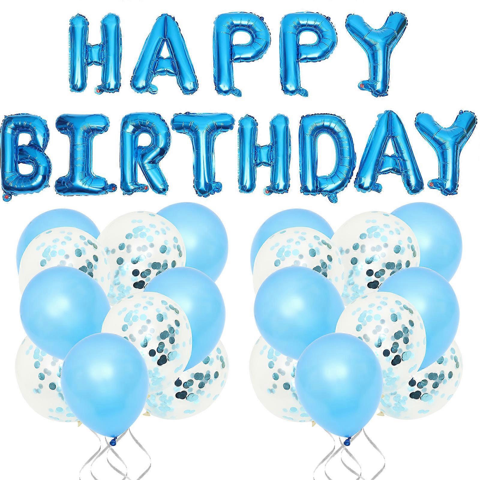 Happy Birthday Foil Balloon Kit for Party, Wedding, Anniversaries & Celebrations – Safe & Versatile Decoration Set