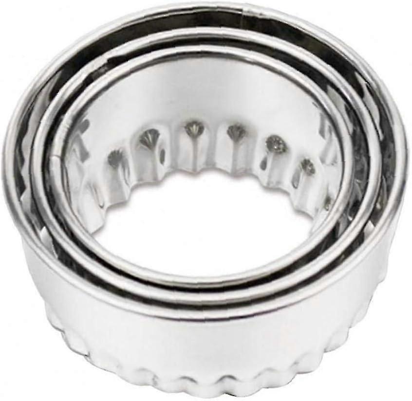 Stainless Steel Dumpling Wrapper Cookie Cutter Donut Muffin Scone Sandwich Bread Crust Maker Kitchen Tools 3pcs