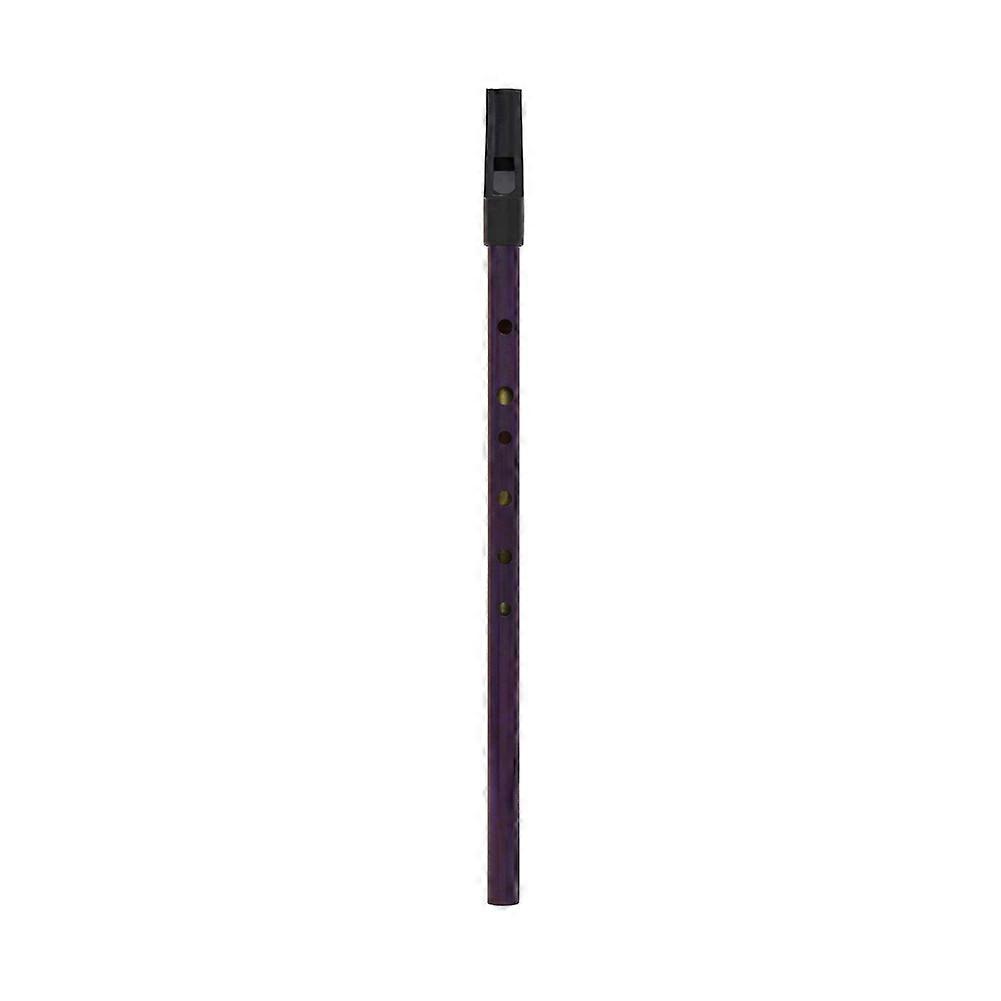 Copper Traditional Irish Whistle Key of D Blowing Instrument with Storage Pouch (Purple)