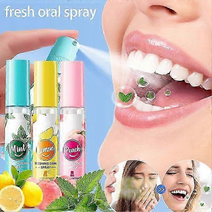 Fresh Breath Spray, Στοματικό Σπρέι, Στοματικό Σπρέι Δυσοσμίας του Στόματος, Κακή Αναπνοή Limine, Φρουτώδης Αναπνοή Αναζωογονητικό Σπρέι, Στοματική Άνεση, Μικρό Φορητό