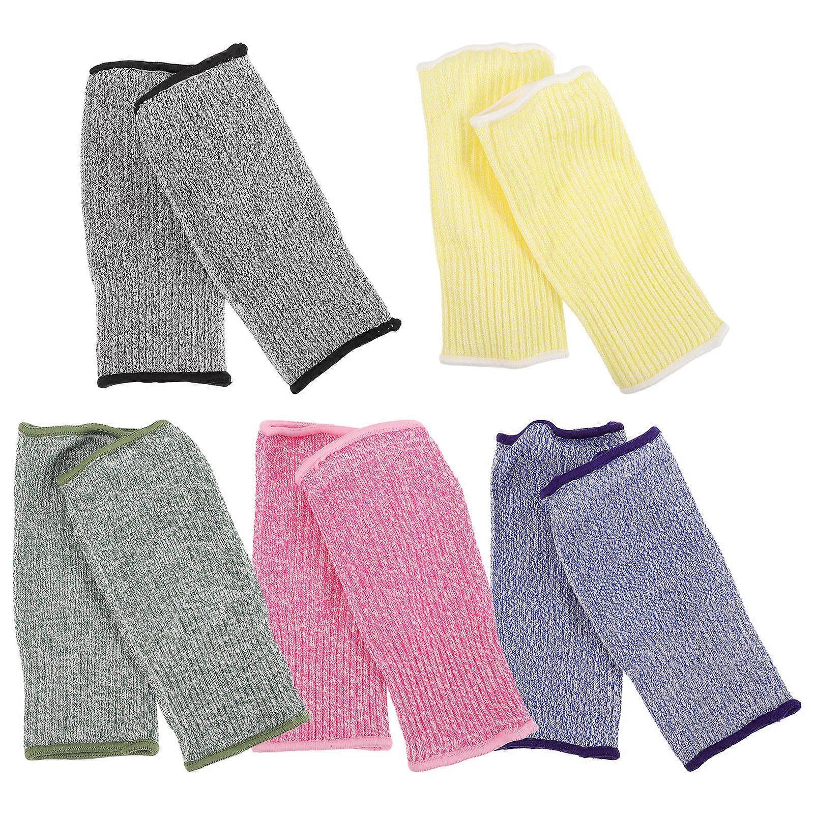 Arm Protectors Sleeves Cut Resistant Ergonomic Design 21x10cm Suitable For Gardening Outdoors 5 Pairs