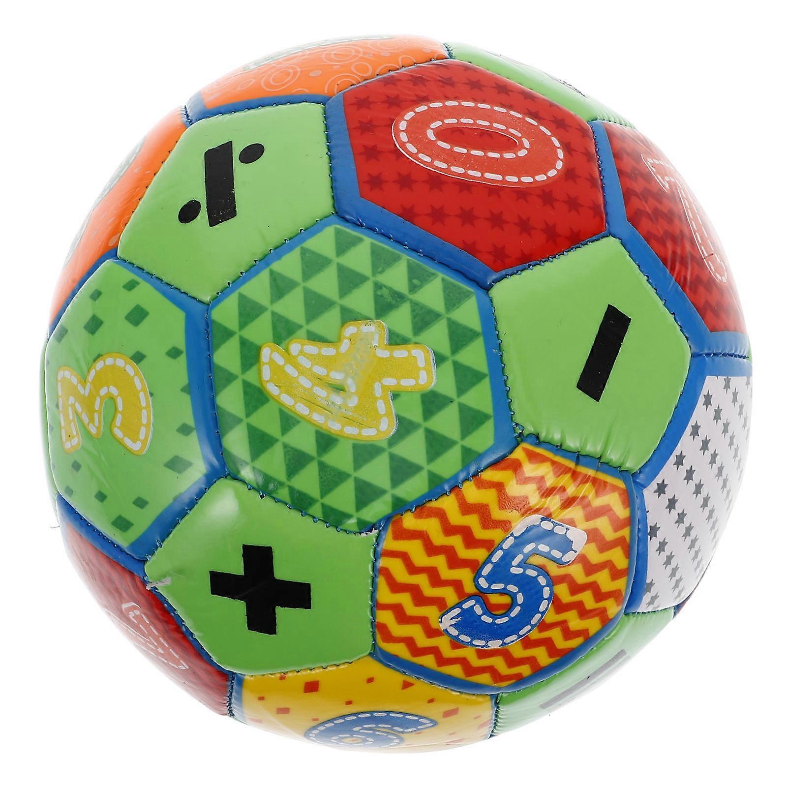Educational Math Soccer Ball For Toddlers Indoor Play Colorful Design 1Pcs