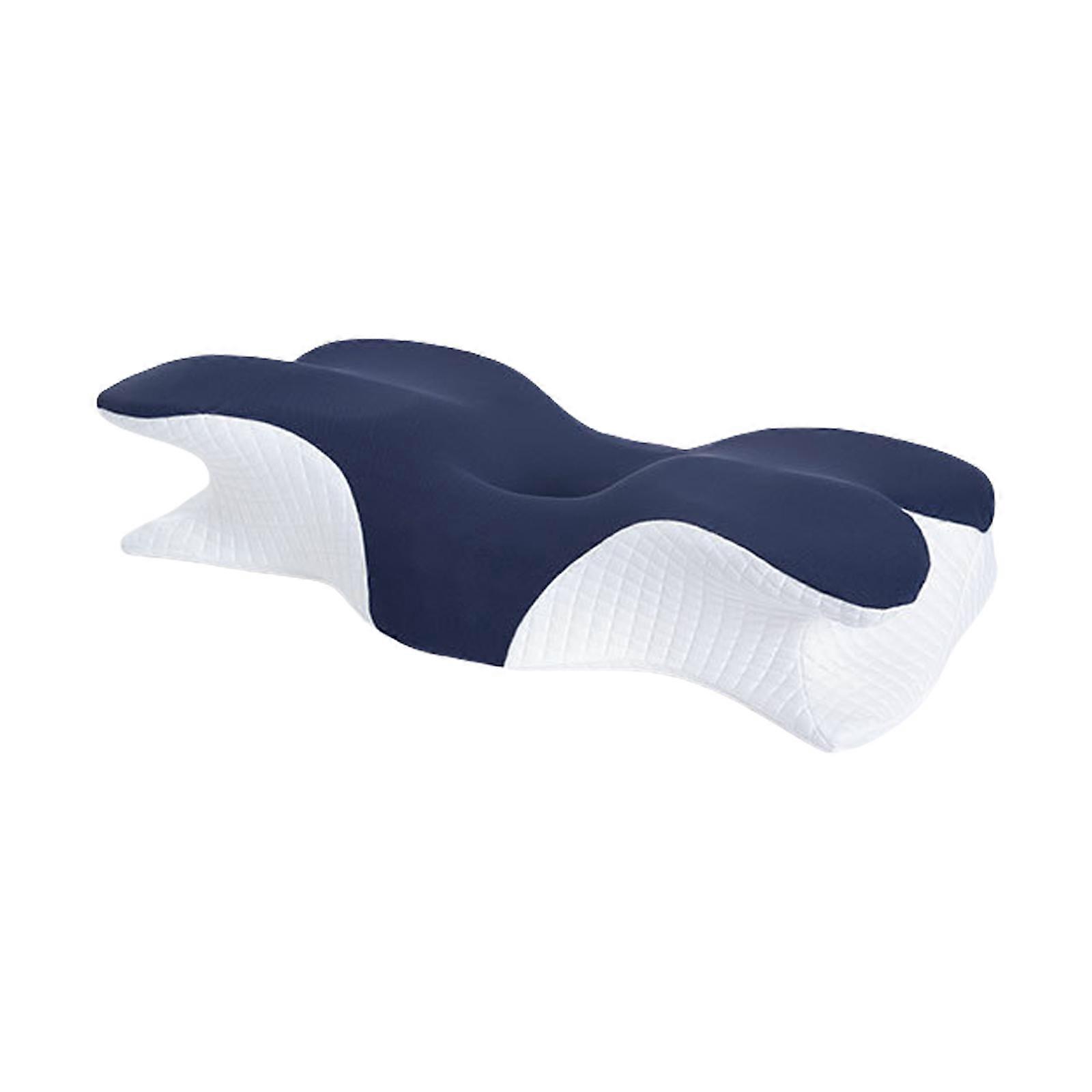Memory Foam Pillow Exceptionally Support And Comfortable Neck Pillows For Enhancing Sleep In Any Setting Navy blue