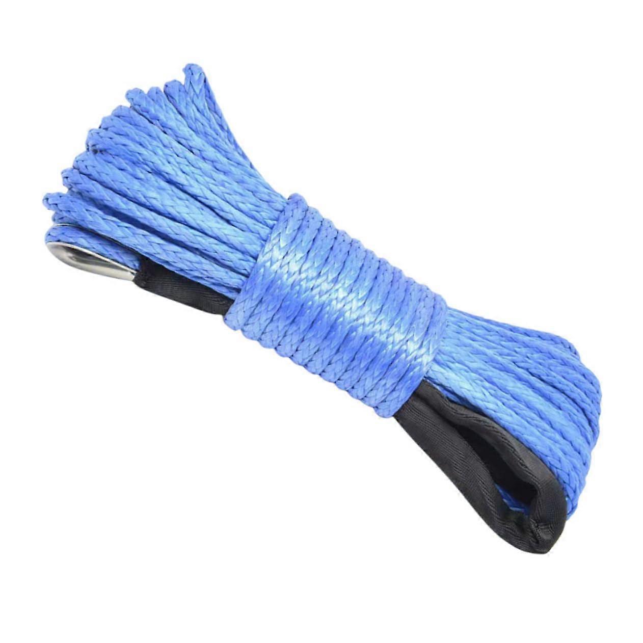 Tearresistant Blue Nylon Tow Rope with Durable Hook, Multifunctional for Cars and Boats, Vibrationdampening and Versatile