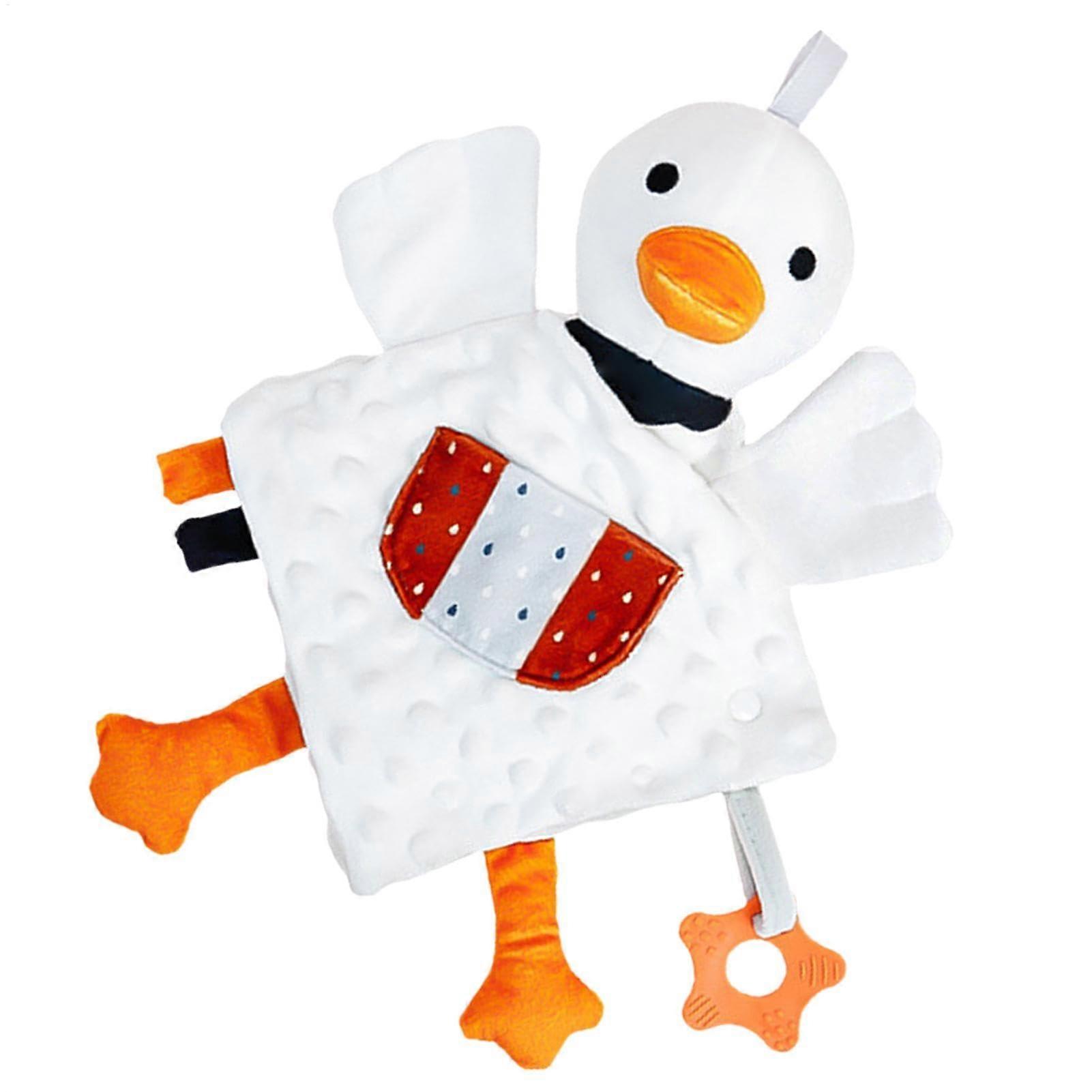 Baby Schwan Plush Toy with Soothing Duck Design | Soft Hand Puppet and Cuddle Swan Pillow for Infants and Toddlers