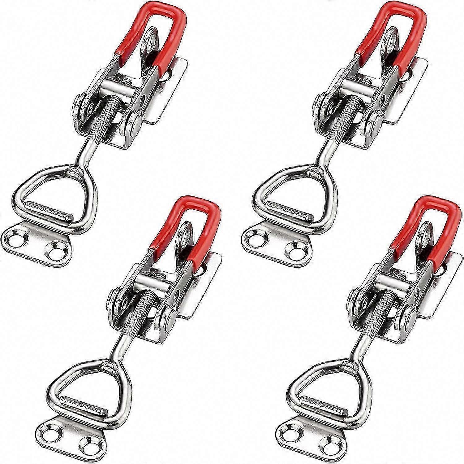 4-Piece Adjustable Metal Toggle Clamp Set for Pull Latch Hand Tool