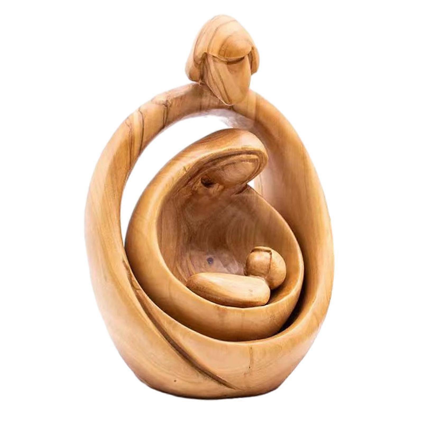 Nativity Scene Ornaments, Nativity Scene Keepsake Decoration, Christian Ornaments, Nativity Figurine Set for Shelves, L