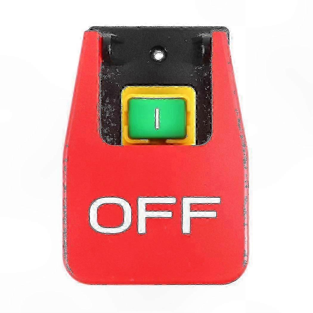 Red Emergency Stop Button Switch with Off-On Function and Undervoltage Protection for Electrical Systems