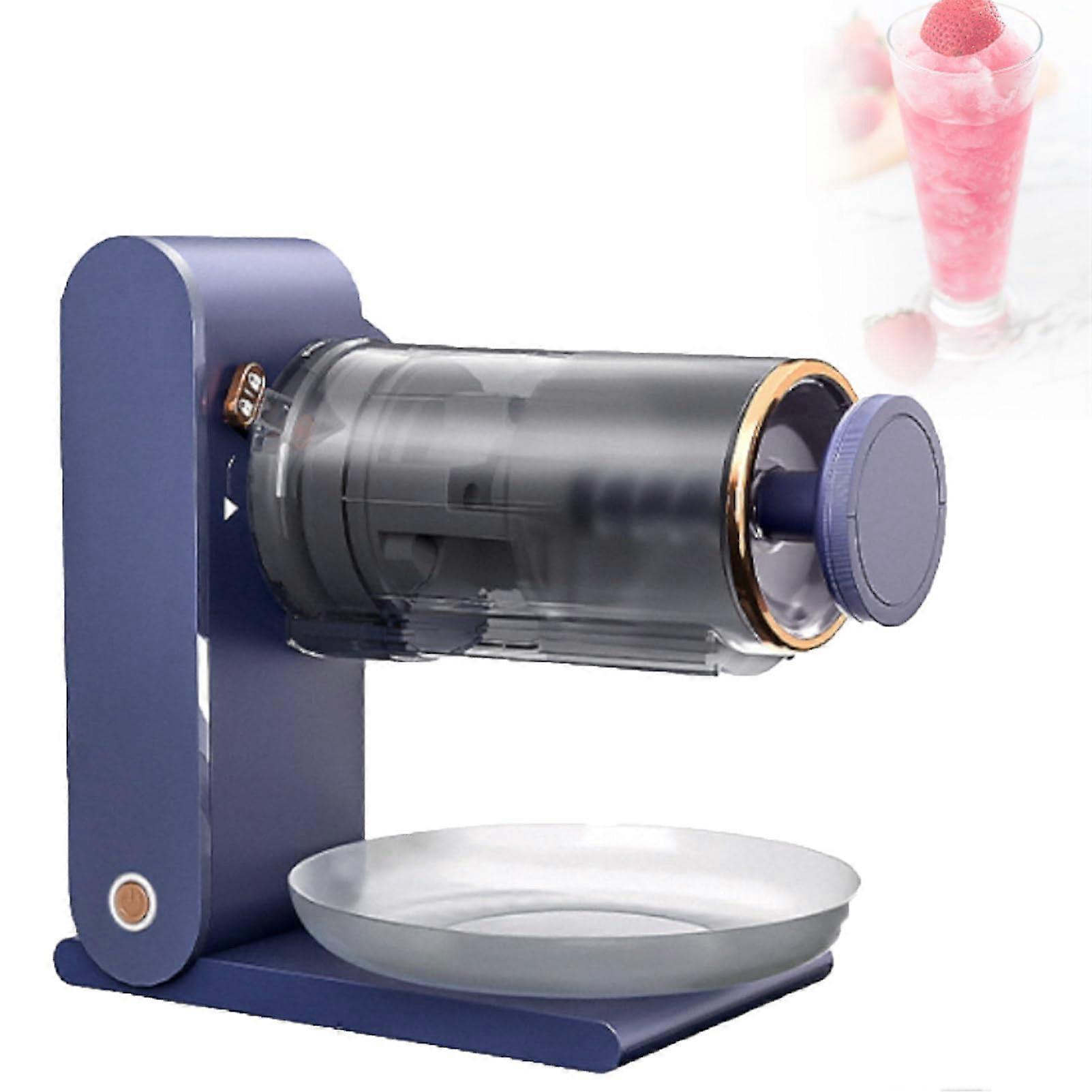 Smoothie Machine Rechargeable Silent Ice Chopper Electric Snowflake Ice Shaver Maker USB Shaved Ice Maker For Home Outdoor Party Purple